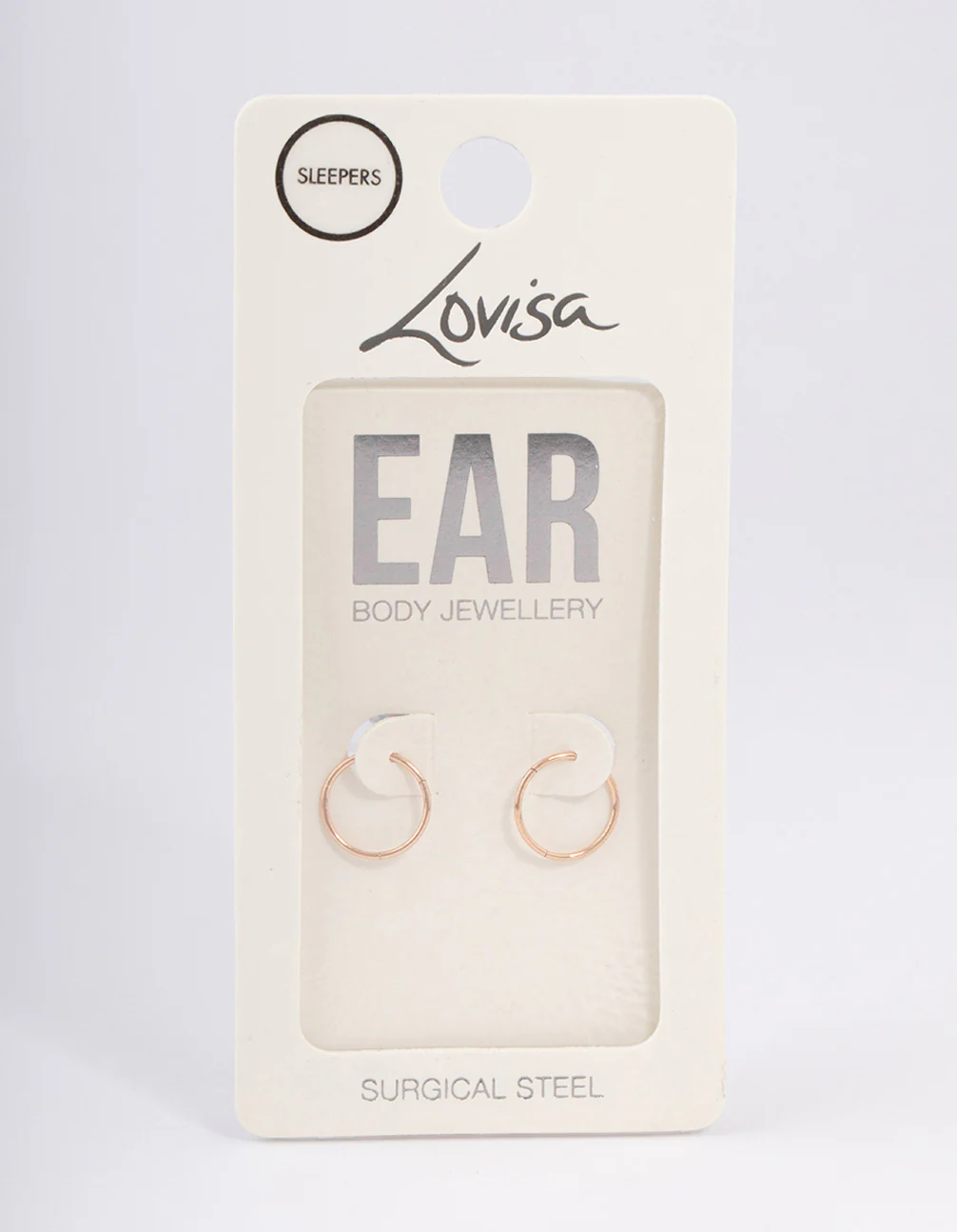 Surgical Steel Fine Sleeper Earrings 10mm - Image 3