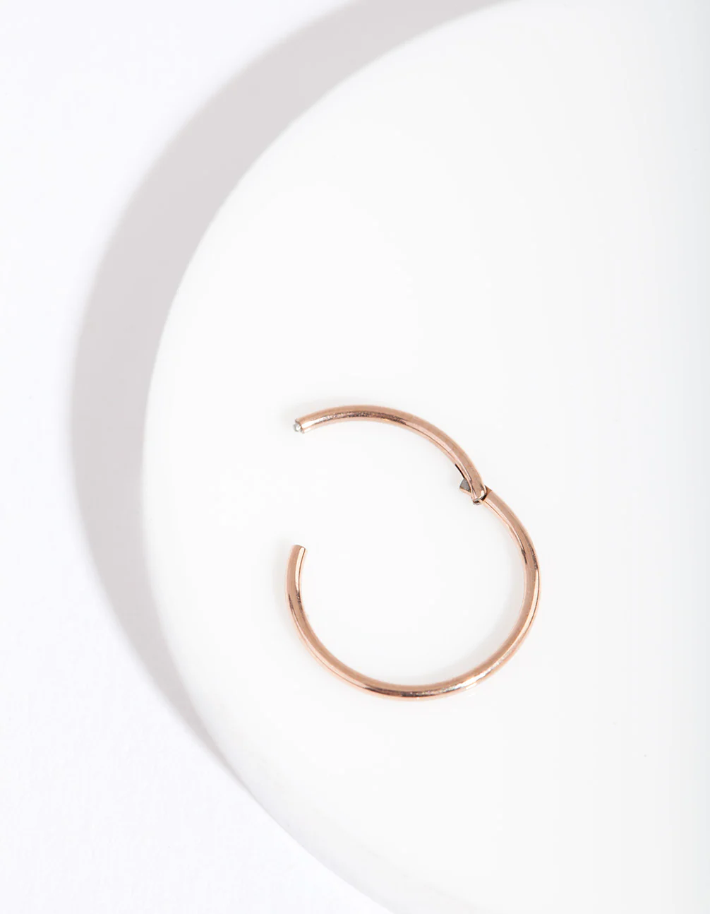 Rose Gold 10mm Fine Clicker Earring - Image 3