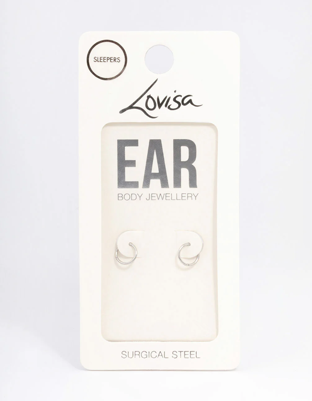 Surgical Steel Fine Sleep Earrings 6mm - Image 3