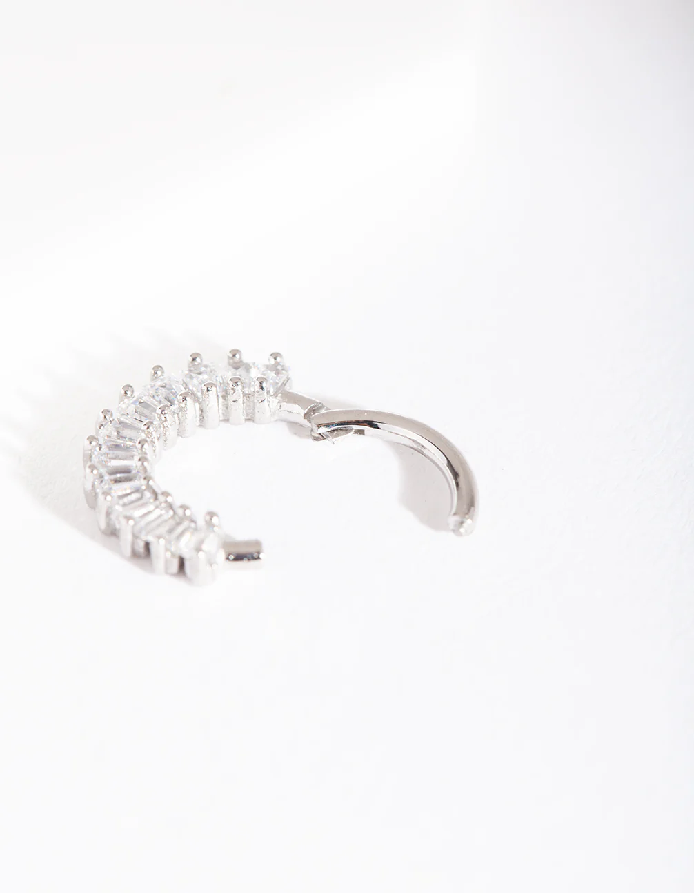 Surgical Steel Gem Lined Clicker Earring - Image 3