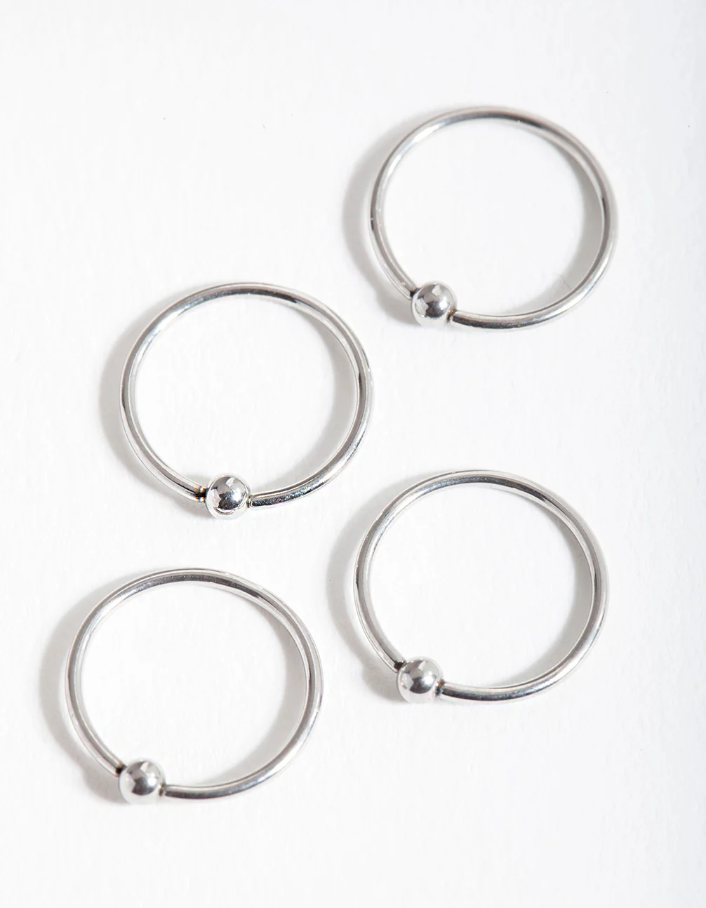 Surgical Steel Ball Nose Ring 4-Pack - Image 2