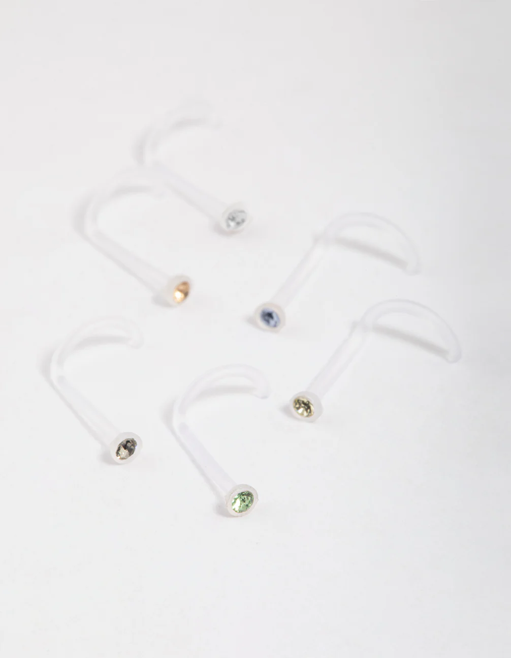 Surgical Steel Assorted Nose Studs 6-Pack - Image 2