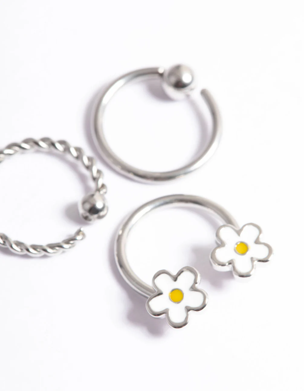 Surgical Steel Daisy Earrings Pack - Image 2