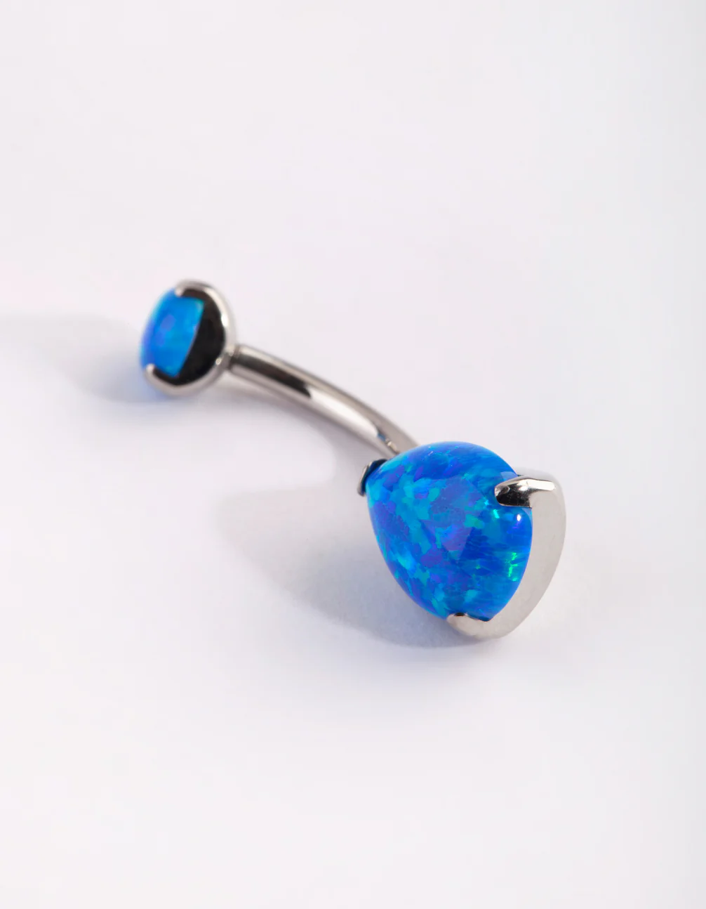 Surgical Steel Opal Belly Bar - Image 2