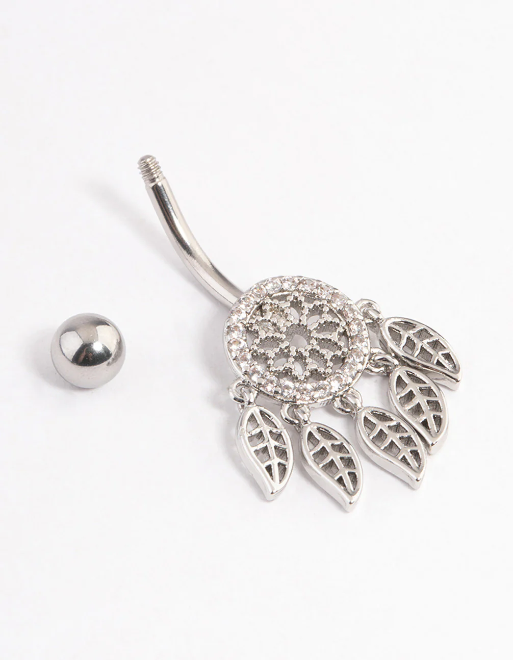 Surgical Steel Dream Cactcher Belly Ring - Image 2