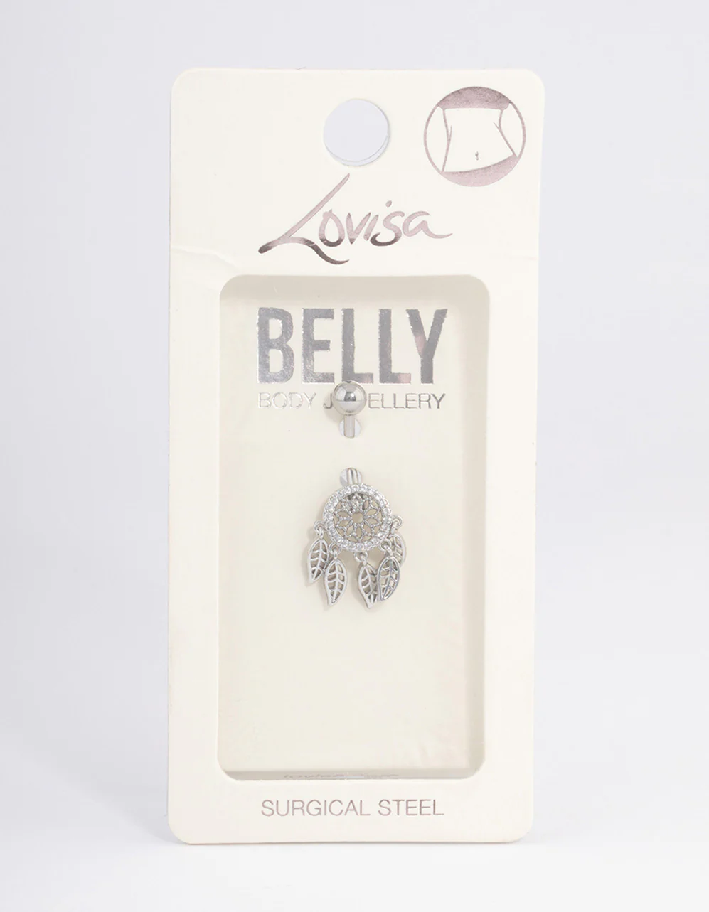 Surgical Steel Dream Cactcher Belly Ring - Image 3