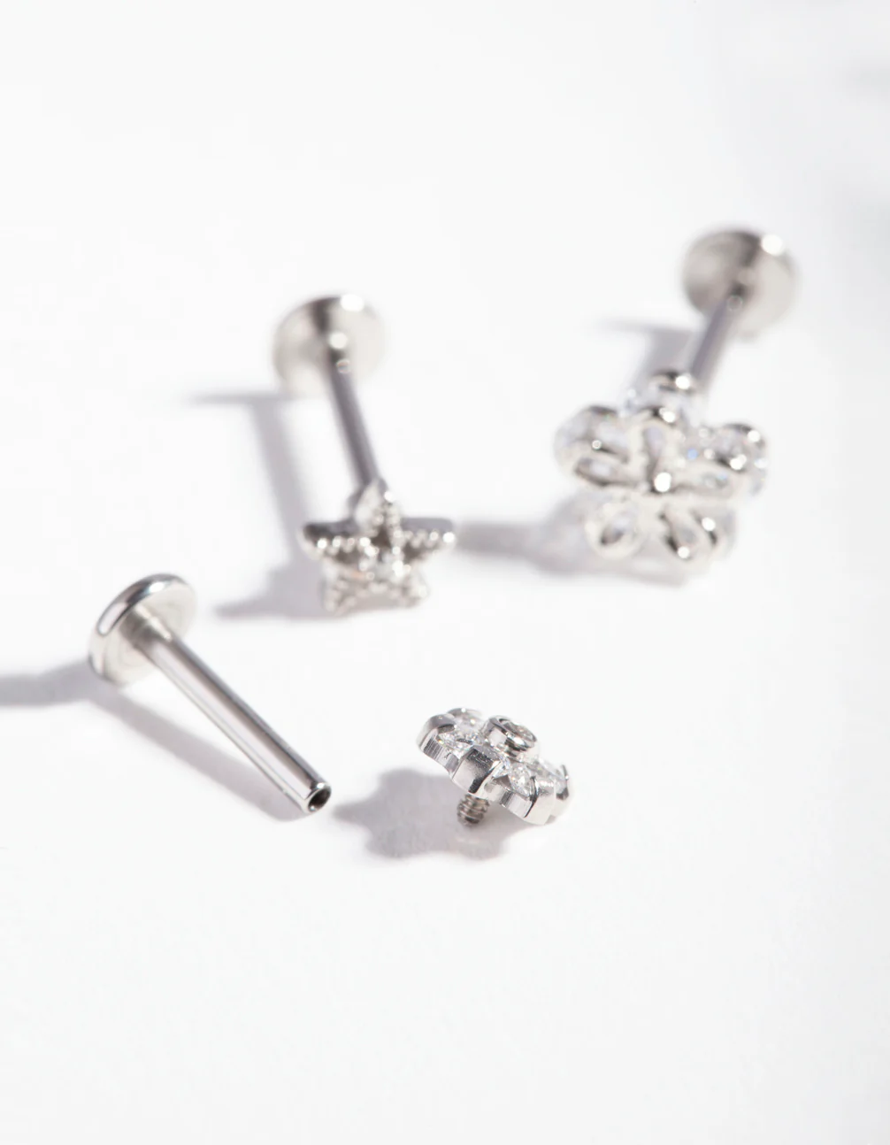 Surgical Steel Cubic Zirconia Cartilage Earring Pack - Image 5