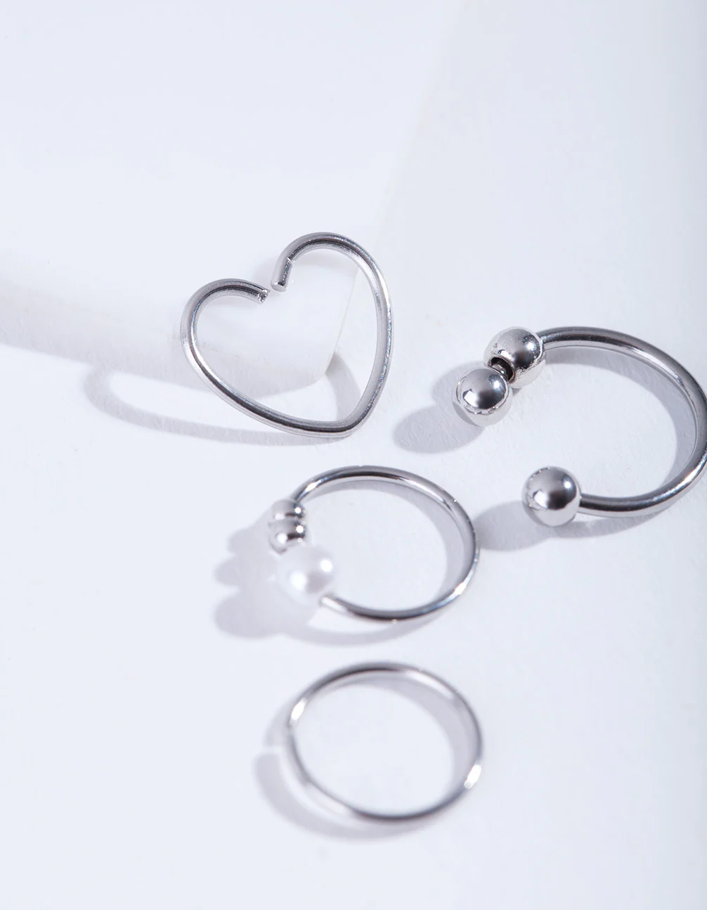 Surgical Steel Cartilage Ring 4-Pack - Image 2