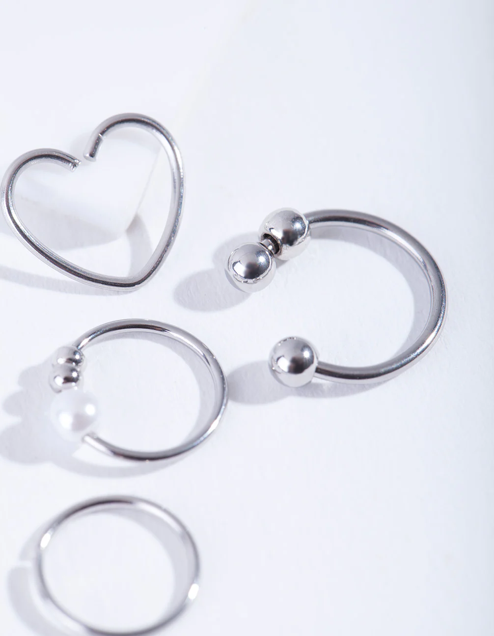 Surgical Steel Cartilage Ring 4-Pack - Image 3