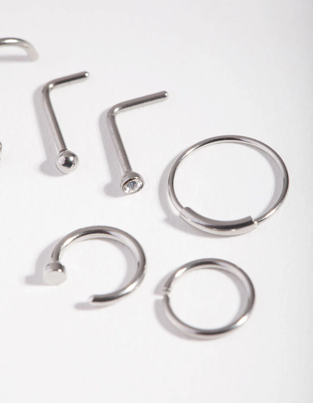 Surgical Steel Nail Nose Ring 6-Pack - Image 3