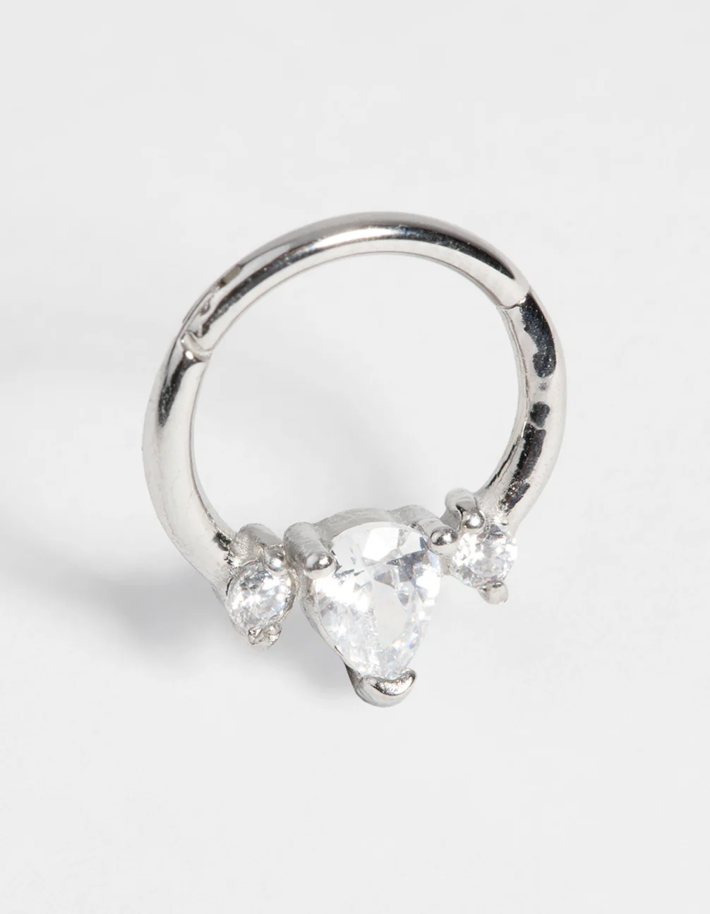 Surgical Steel Diamante Clicker Ring - Image 3