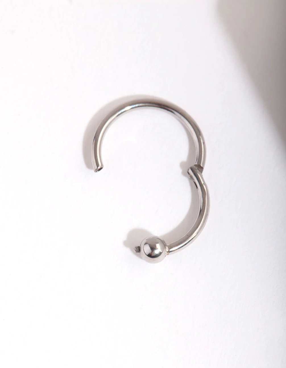 Surgical Steel Plain Bead Belly Clicker Ring - Image 2