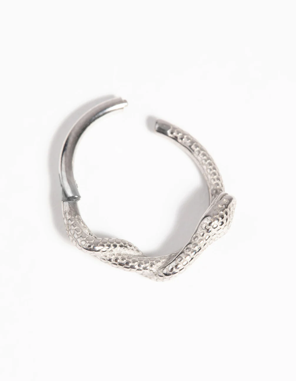 Surgical Steel Snake Clicker Ring - Image 2