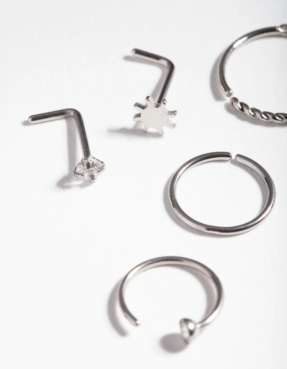 Surgical Steel Sun Twist Nose Jewellery 6-Pack - Image 2