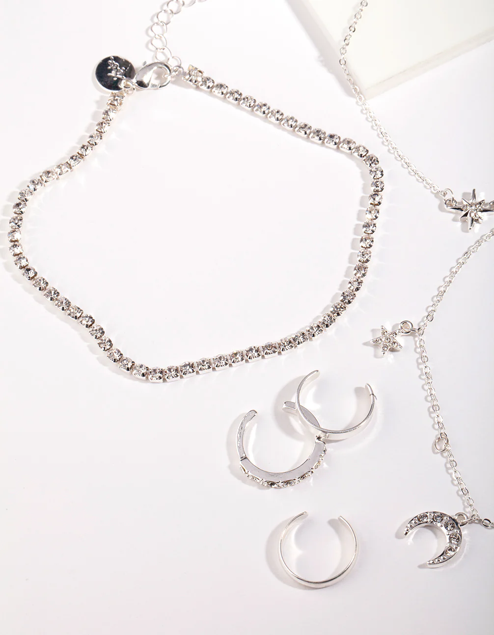 Silver Toe Ring & Anklet Set - Image 2