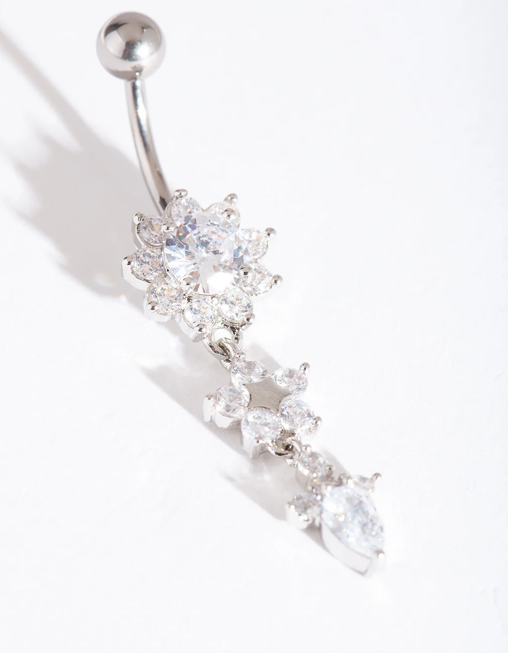 Titanium Multi Flower Belly Bar - Image 2