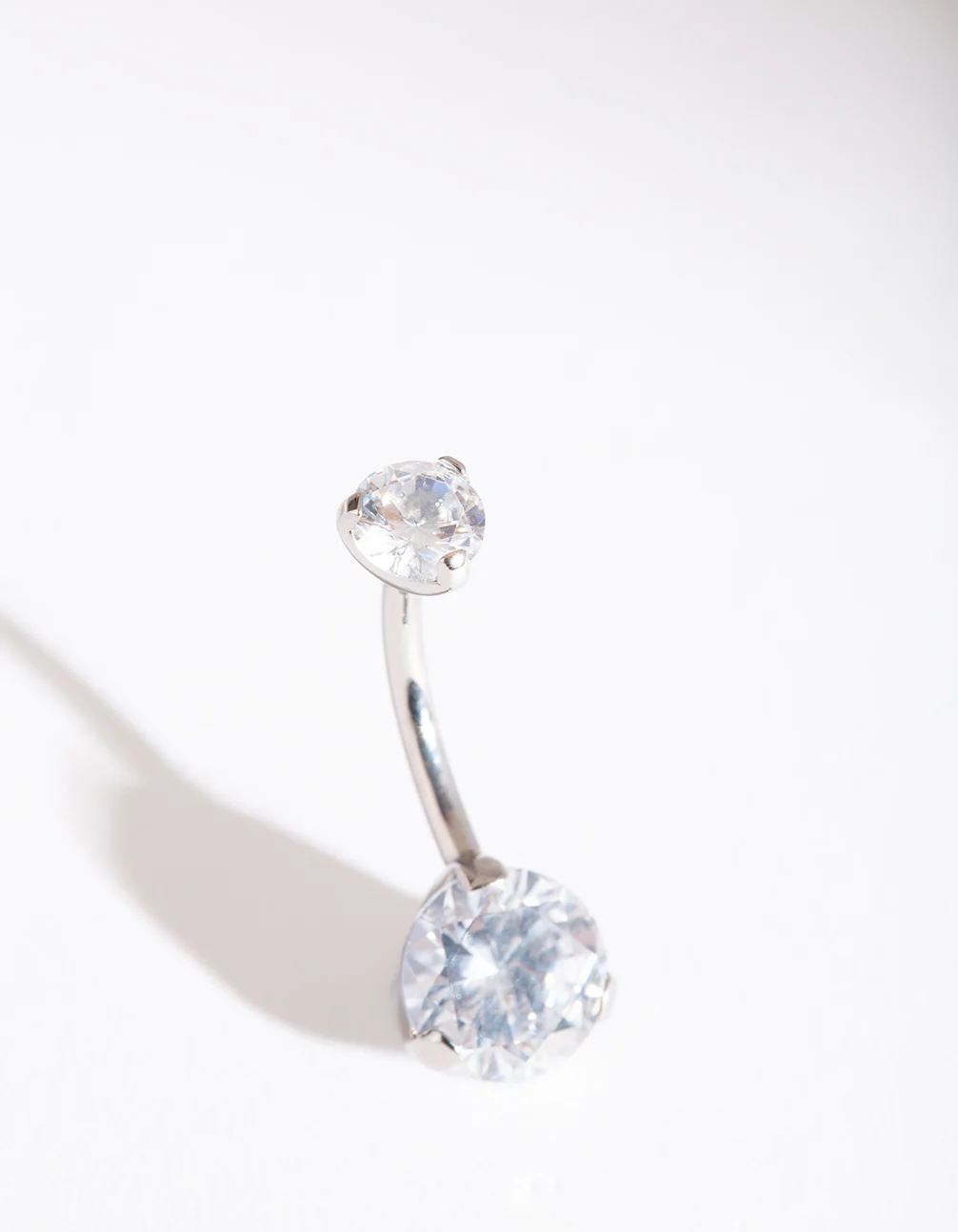 Titanium Classic Diamante Belly Bar - Image 2