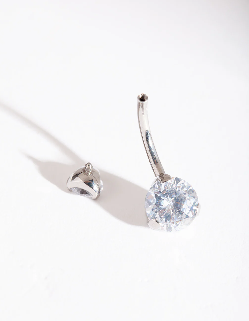 Titanium Classic Diamante Belly Bar - Image 5