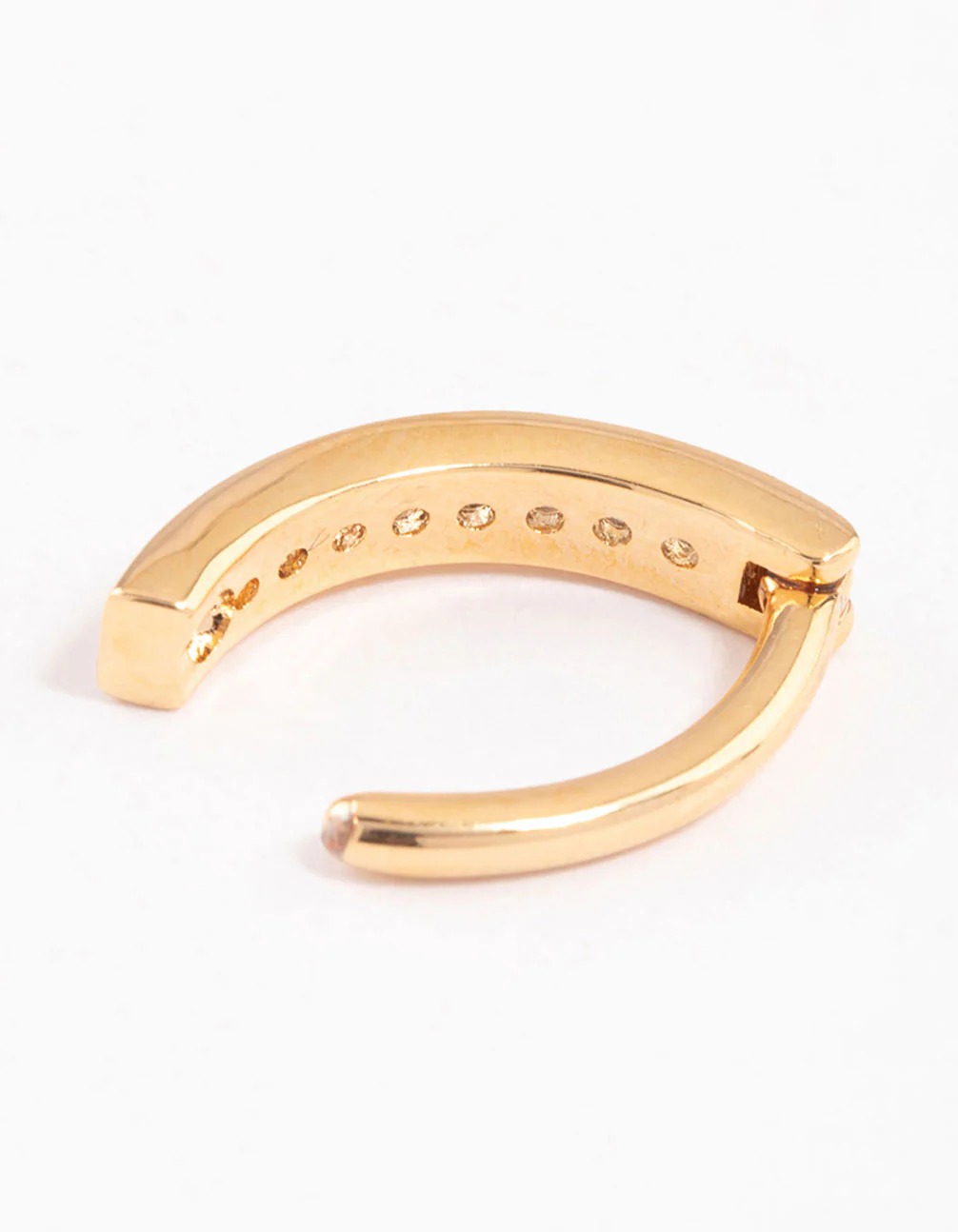 Gold Plated Surgical Steel Curved Belly Ring - Image 2