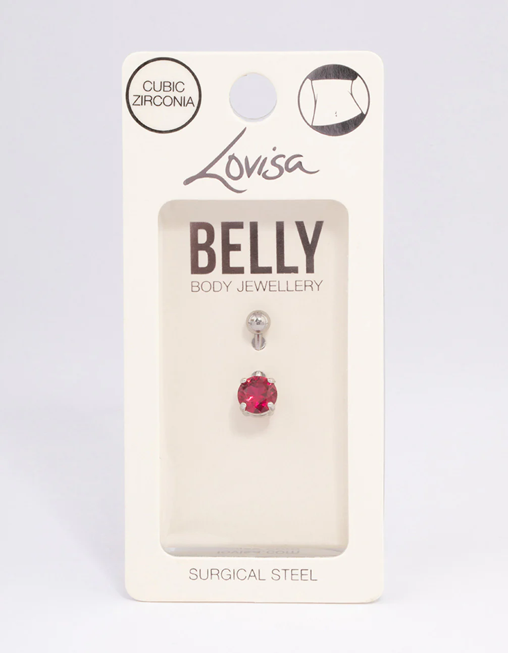 Surgical Steel Classic Claw Belly Ring - Image 3