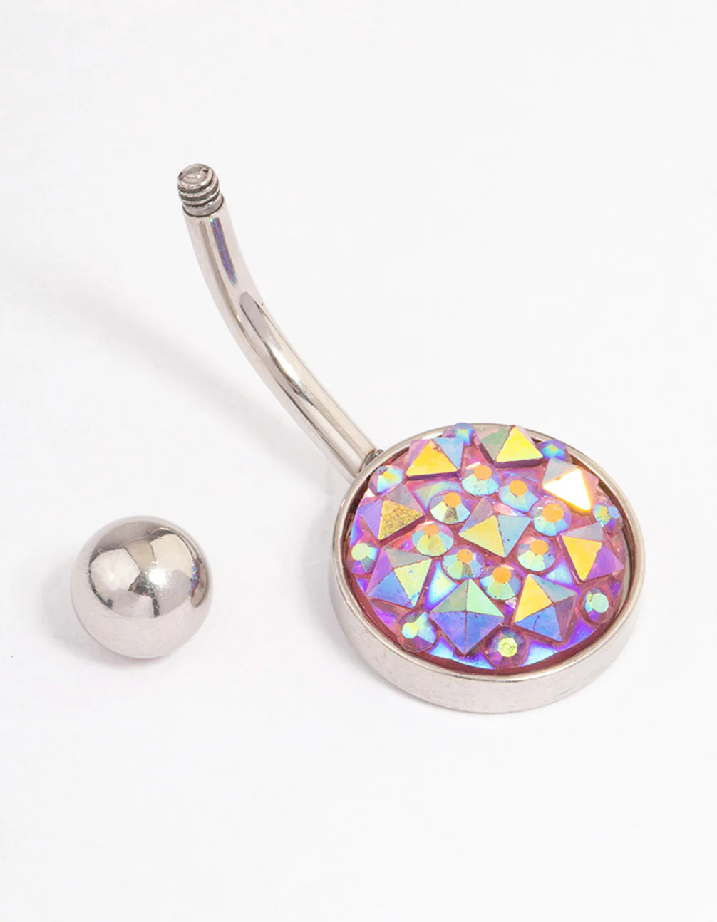 Surgical Steel Mermaid Bezel Belly Ring - Image 2