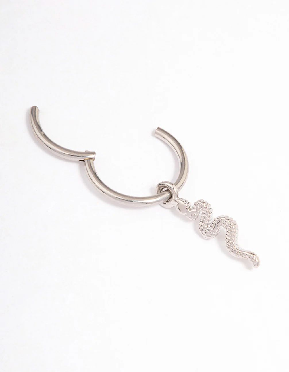 Surgical Steel Snake Charm Belly Ring - Image 2