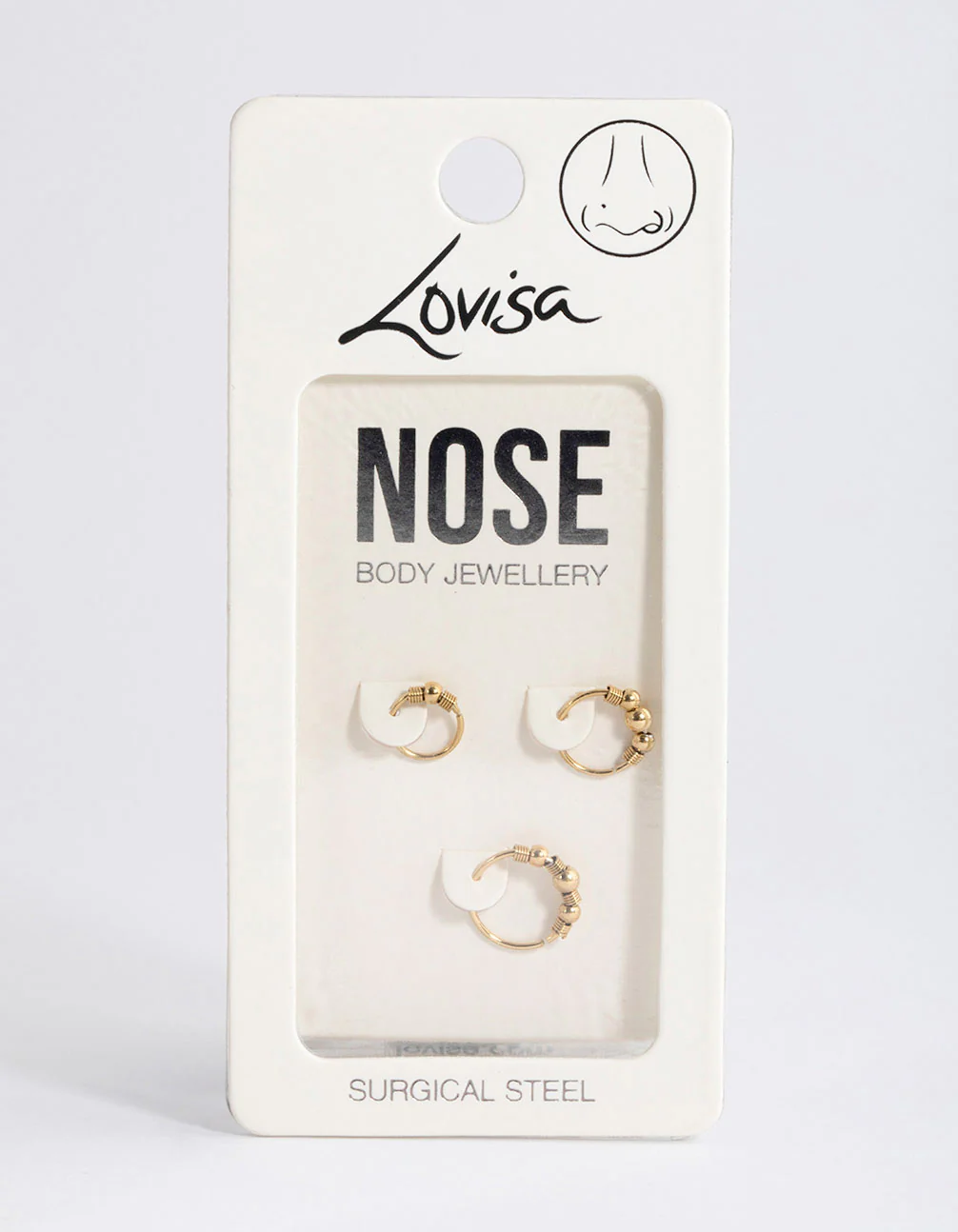 Gold Plated Surgical Steel Multi Size Ball Nose Stud Pack - Image 4