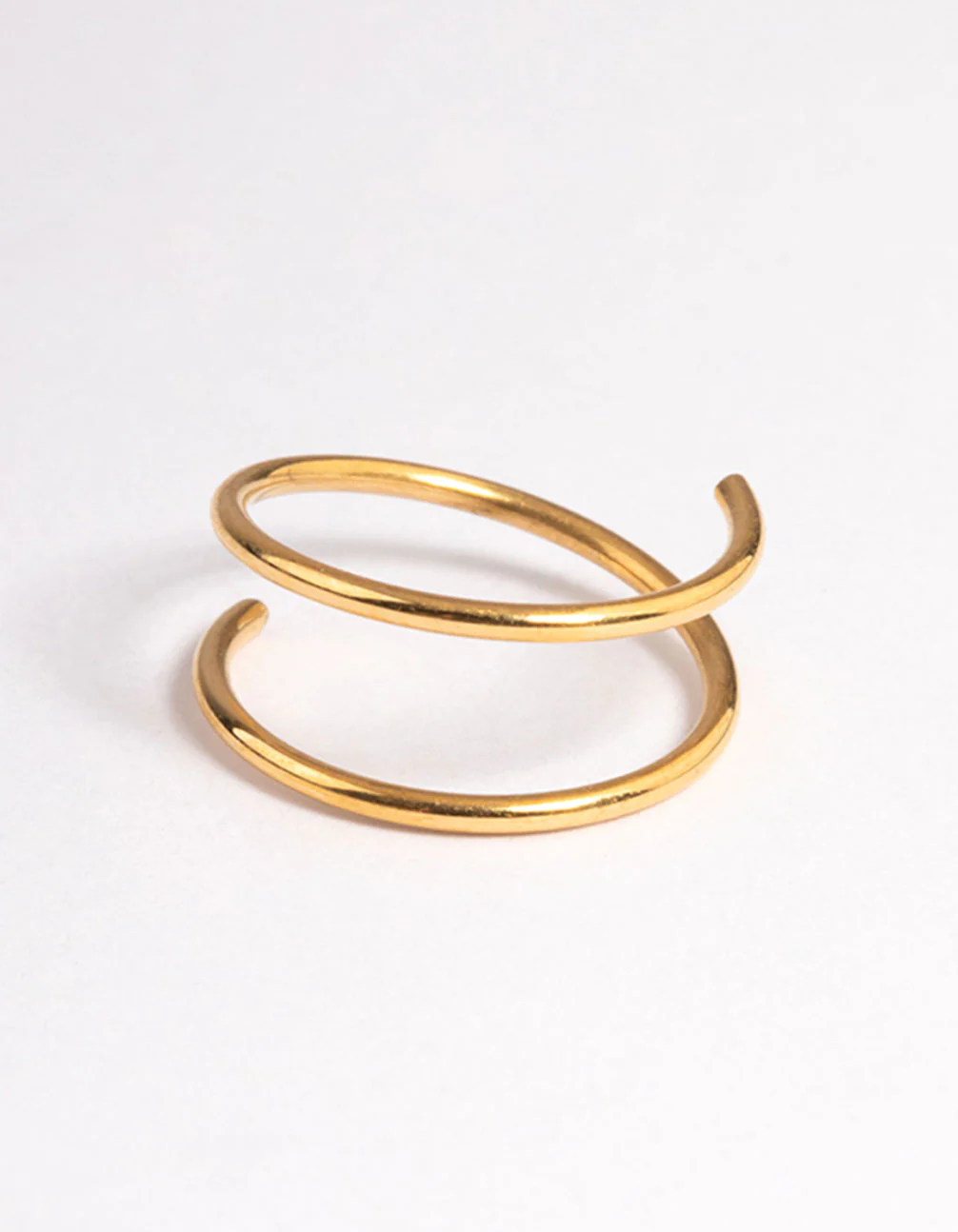 Gold Plated Surgical Steel Double Twist Nose Ring - Image 3