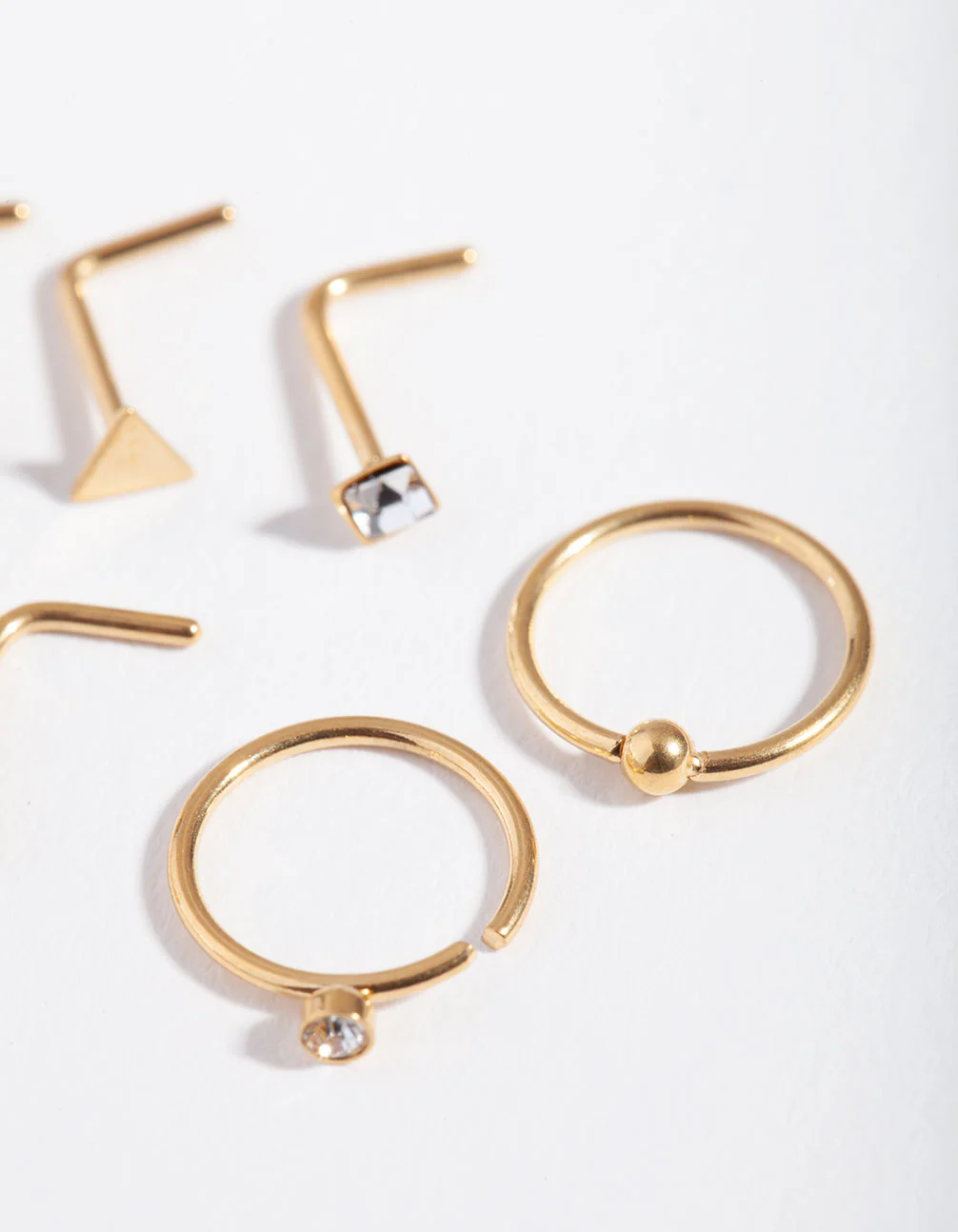 Gold Geometric Diamante Nose 6-Pack - Image 3