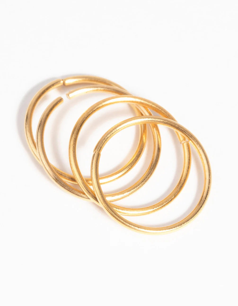 Gold-Plated Surgical Steel Nose Ring 4-Pack - Image 3