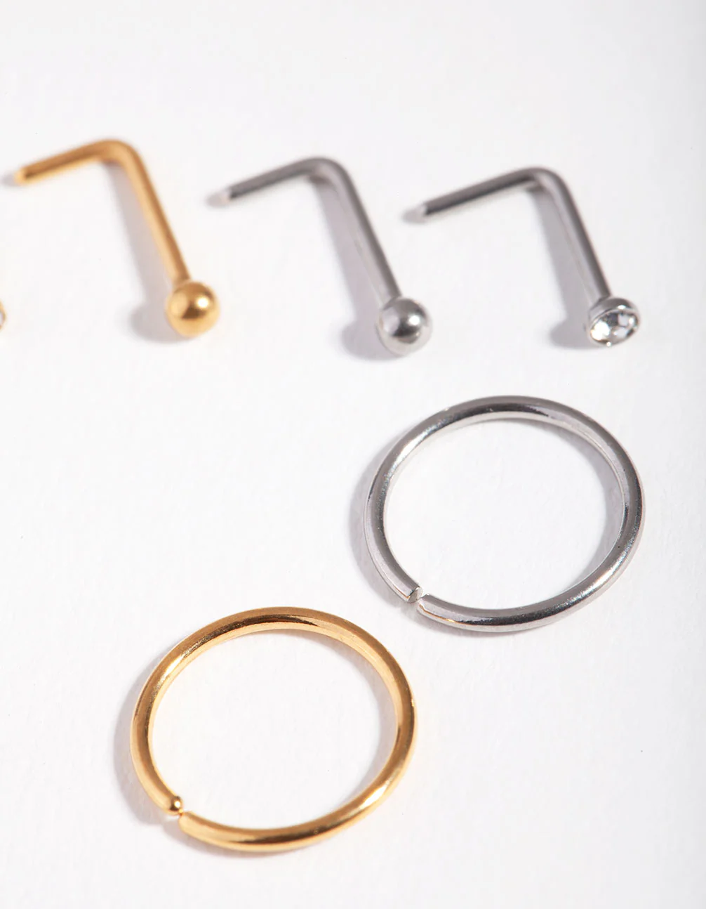 5mm Simple Nose Stud 6-Pack - Image 3
