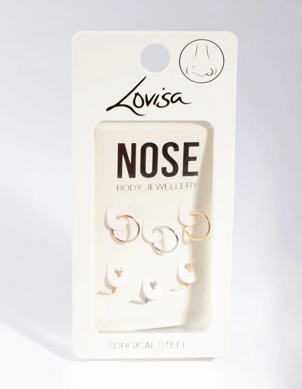 5mm Thick Nose Ring 6-Pack - Image 3