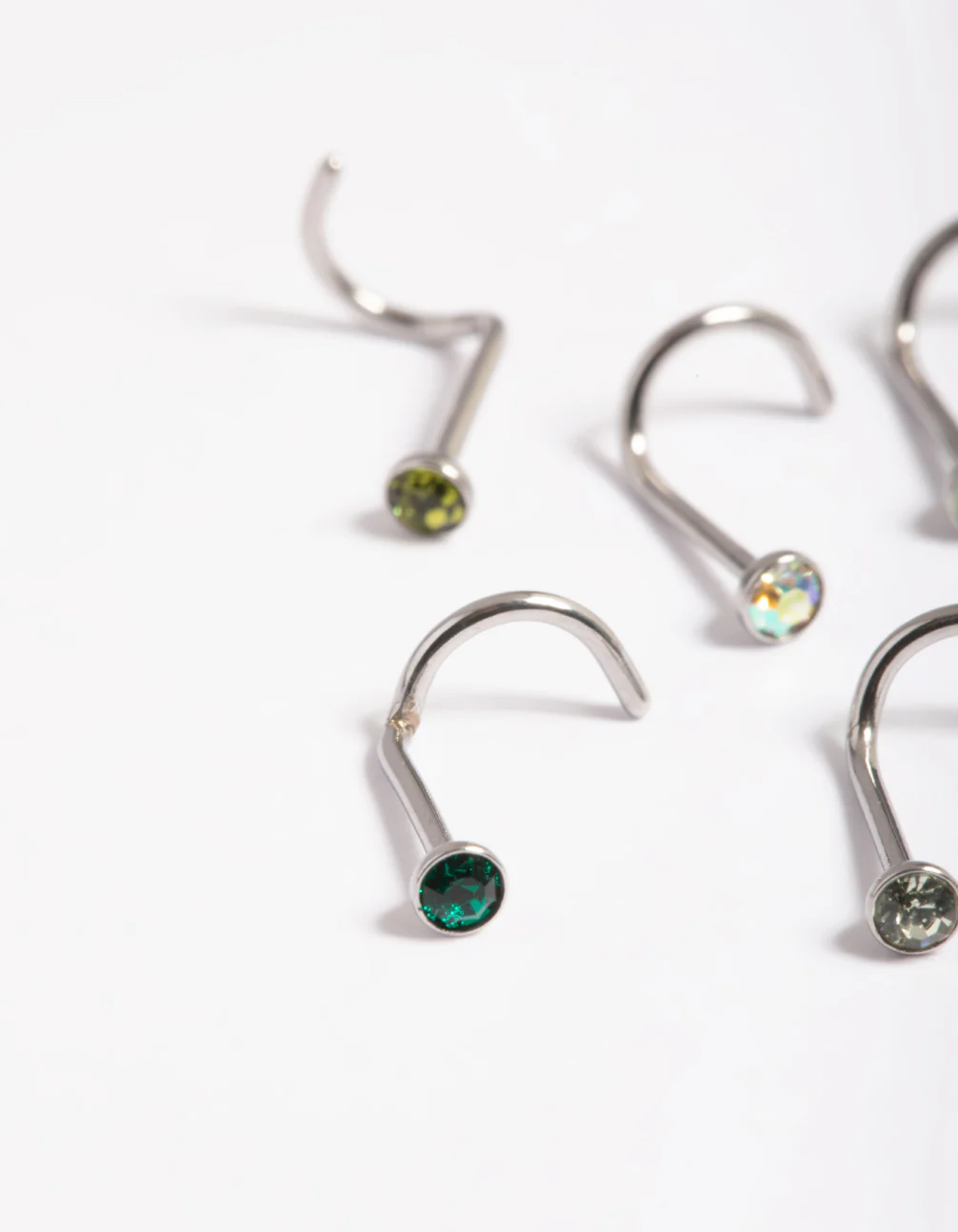 Surgical Steel Basic 6-Pack Nose Studs - Image 2