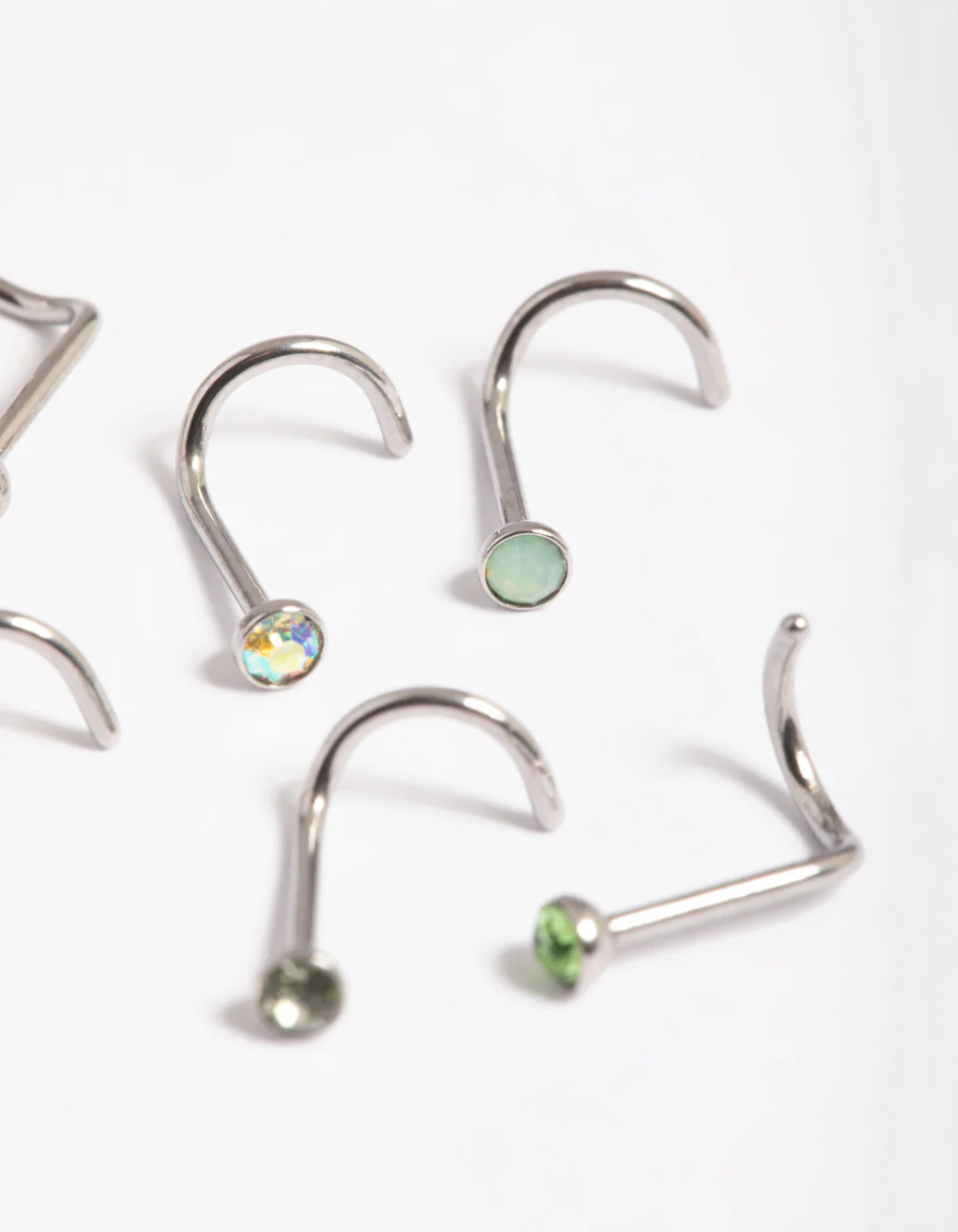 Surgical Steel Basic 6-Pack Nose Studs - Image 3
