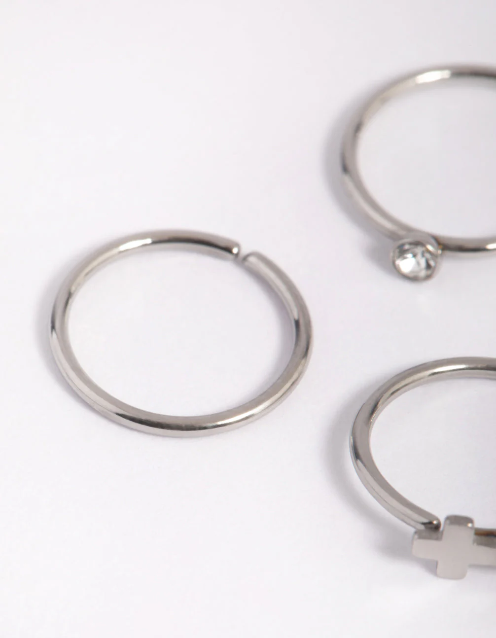 Surgical Steel Cross Nose Ring 6-Packs - Image 2