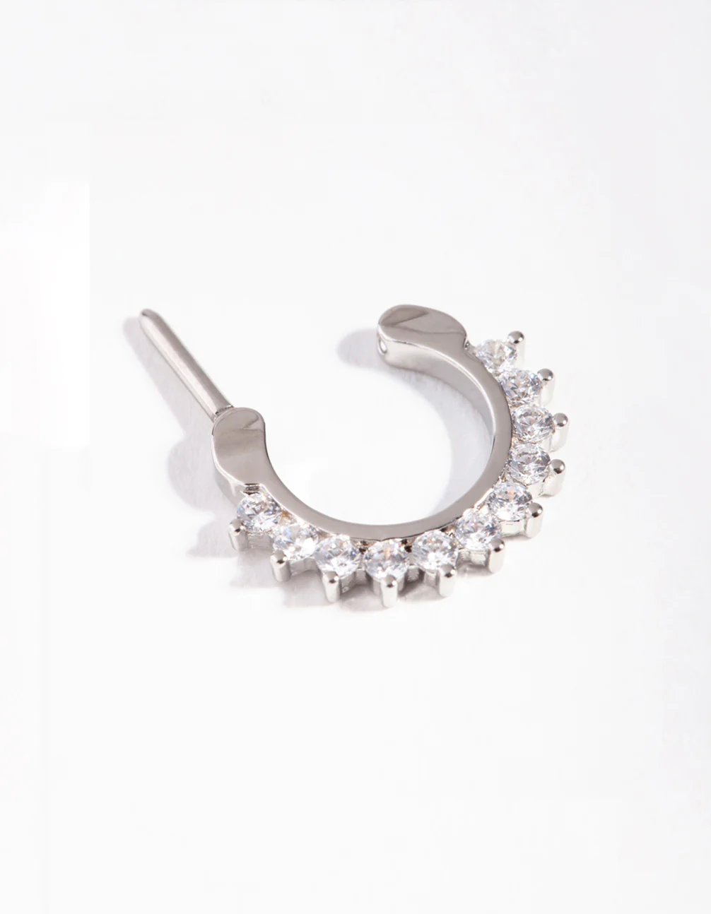 Surgical Steel Cubic Zirconia Septum - Image 2
