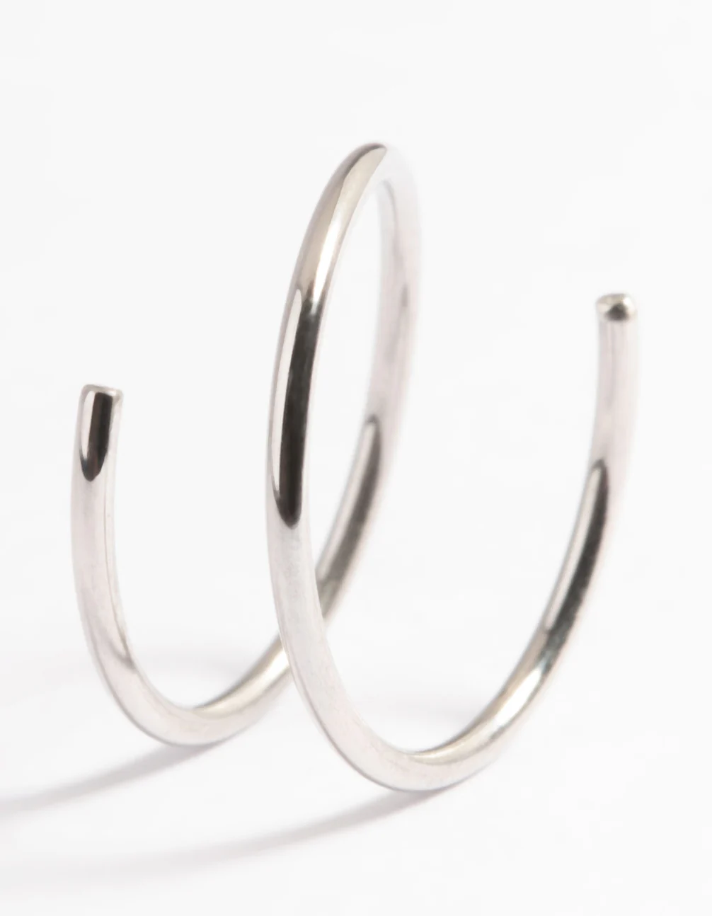 Surgical Steel Double Twist Nose Ring - Image 2