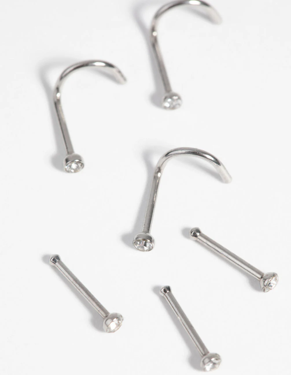 Surgical Steel Nose Studs with Diamantes - Image 3