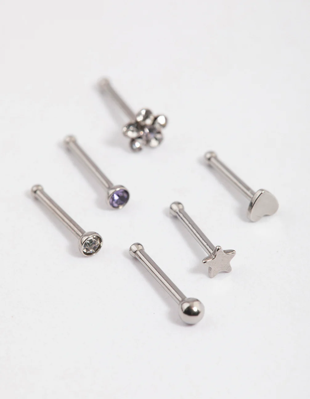 Surgical Steel Flower & Star Nose 6-Pack - Image 2