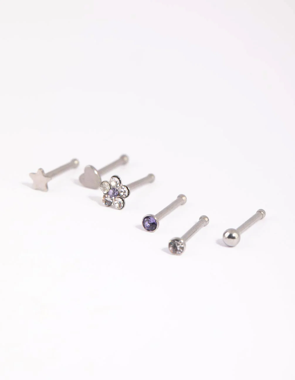 Surgical Steel Mixed Daisy Nose Studs - Image 2
