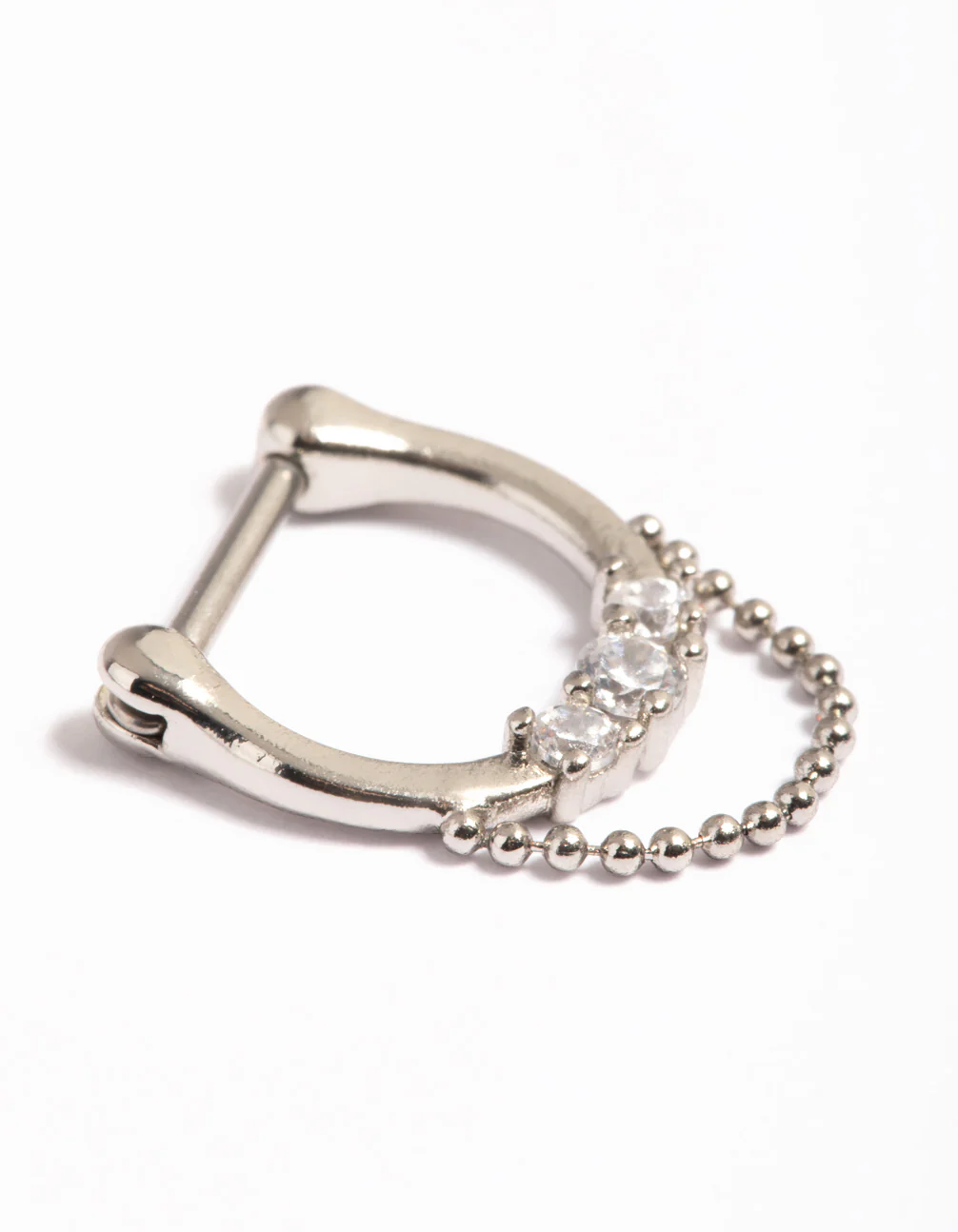 Surgical Steel Statement Chain Septum - Image 3