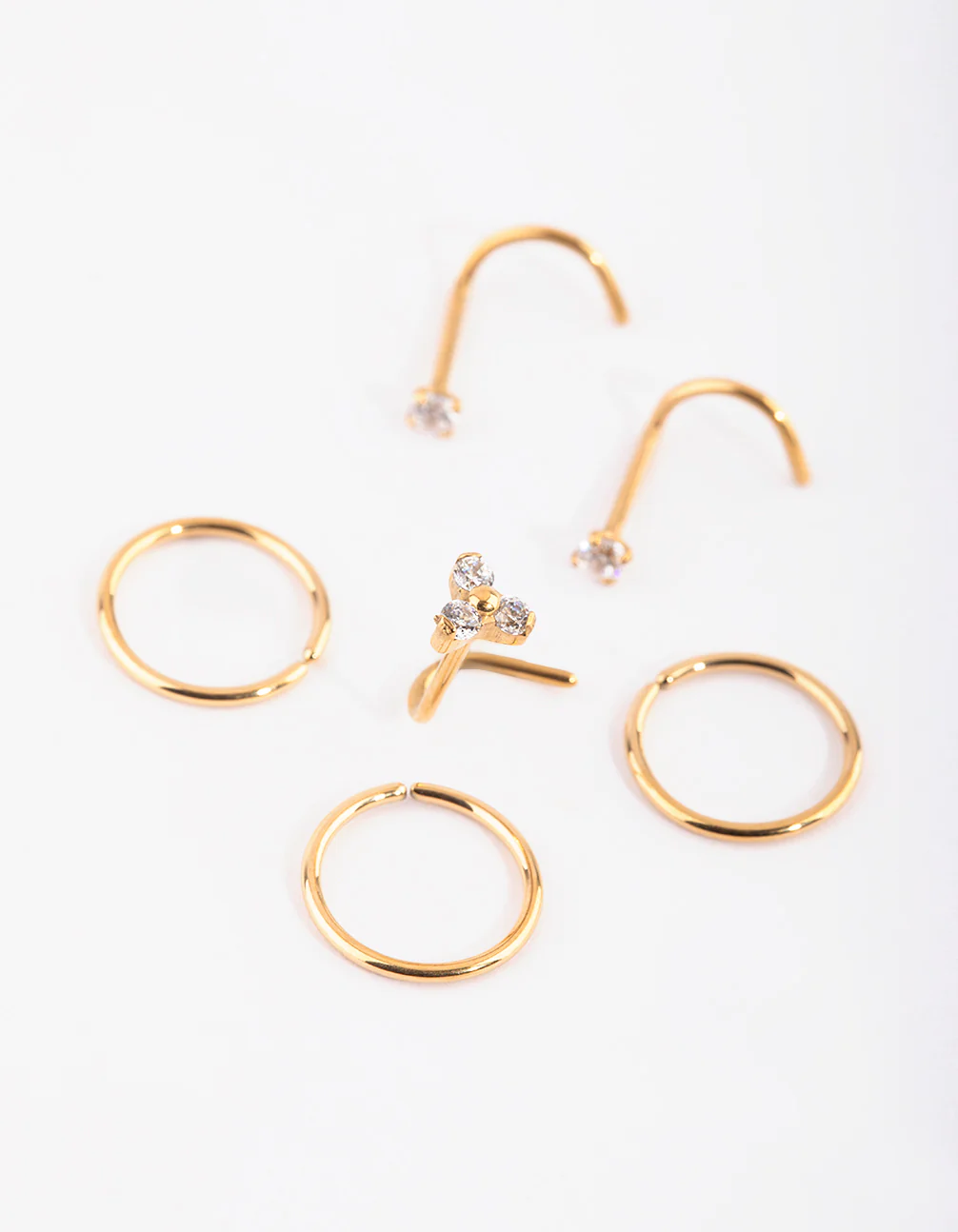 Titanium Diamante Nose Studs - Image 2