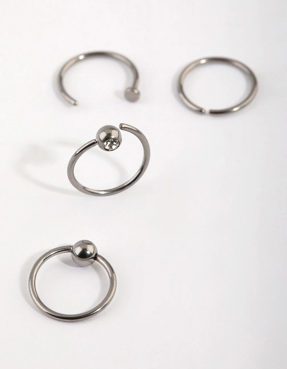 Titanium Mixed Nose Ring 4-Pack - Image 2