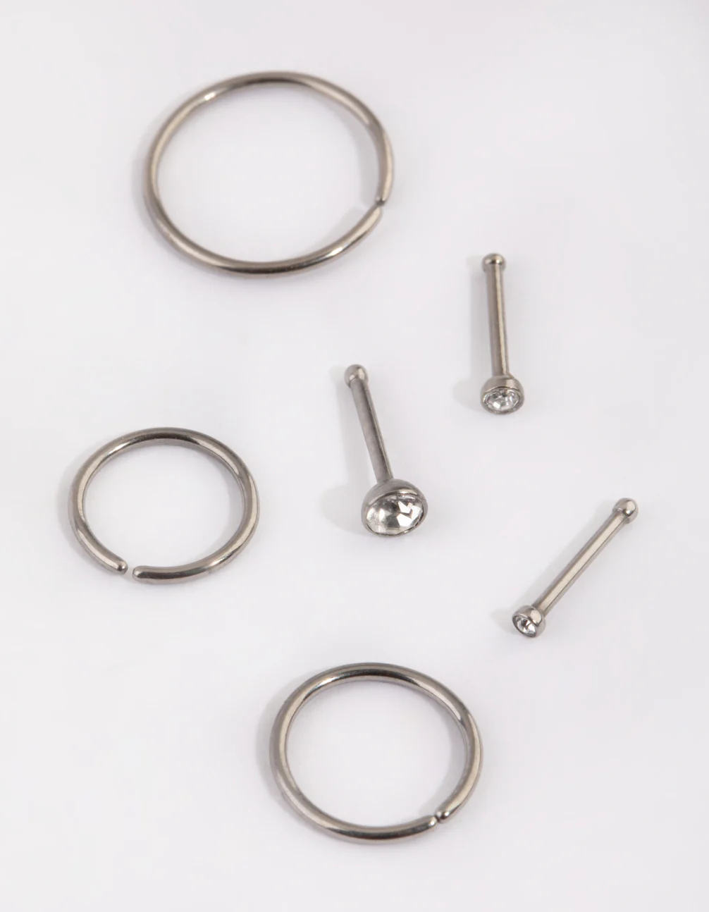 Titanium Nose Stud & Ring 6-Pack - Image 3