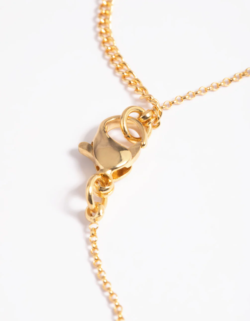 Gold Plated Cubic Zirconia Lariat Necklace - Image 3