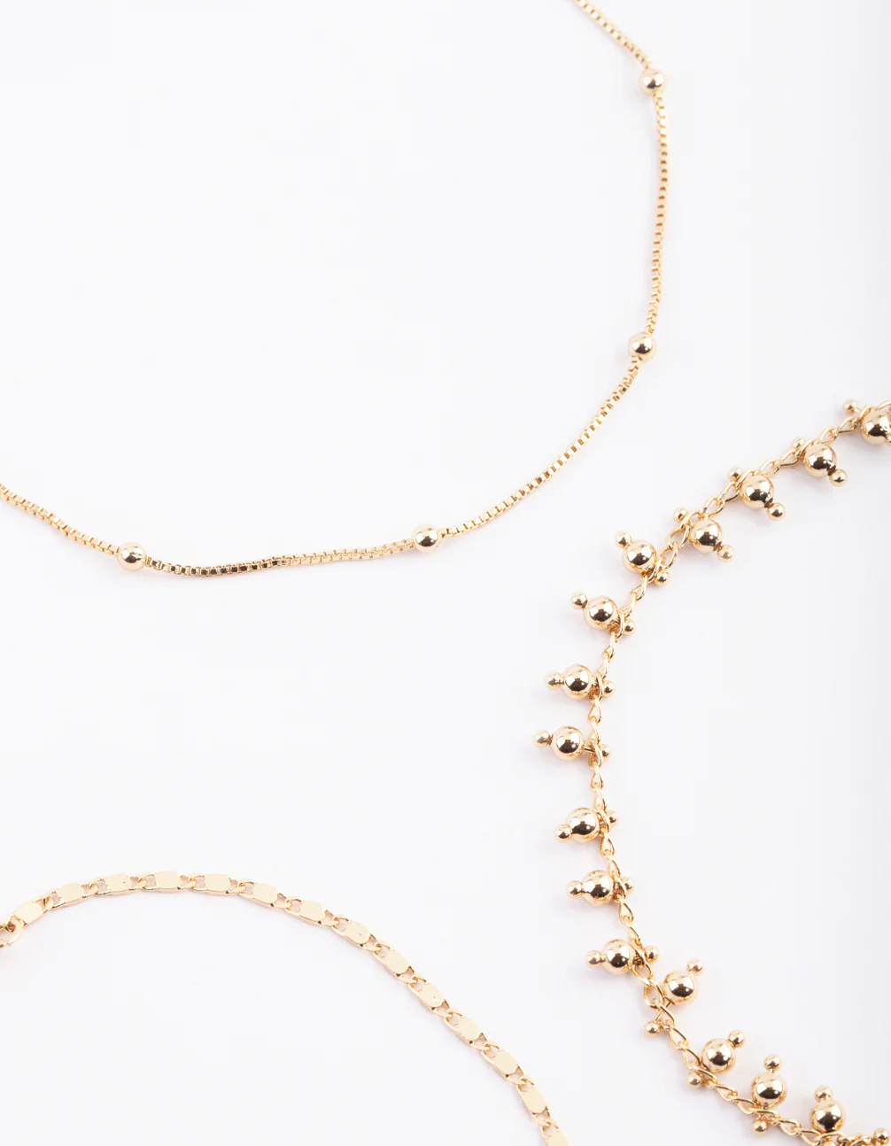Gold Plated Dainty Anklet Pack - Image 2