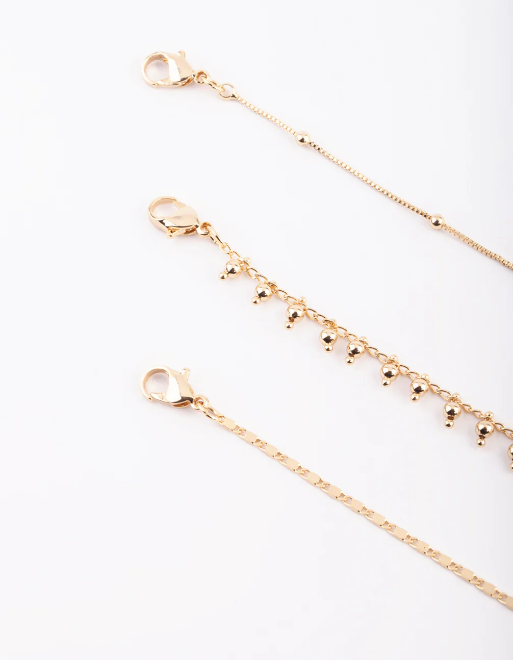 Gold Plated Dainty Anklet Pack - Image 3