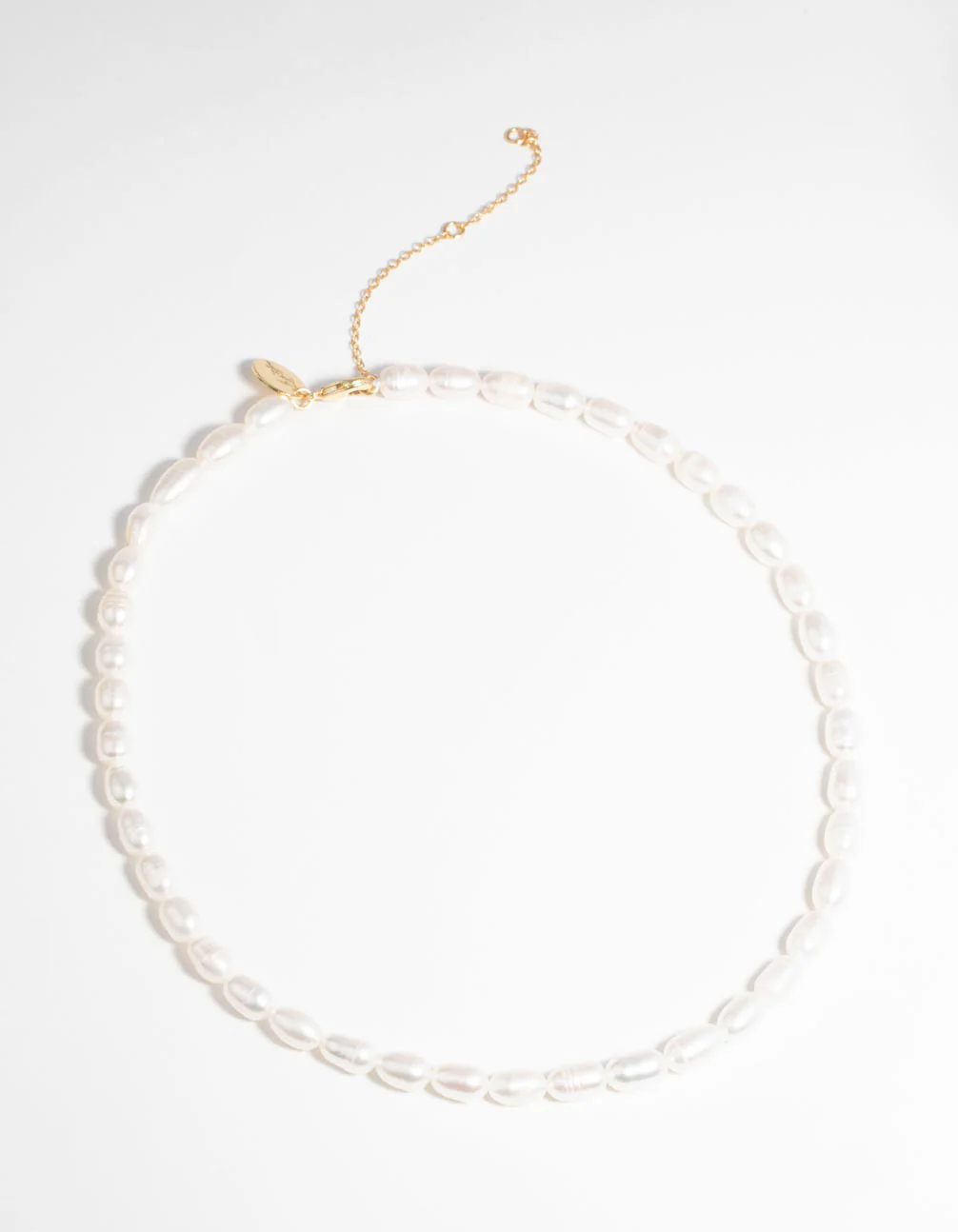 Gold Plated Necklace with Freshwater Pearls - Image 3