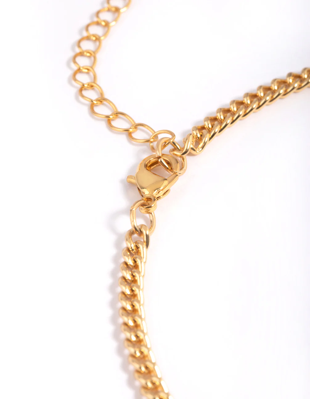 Gold Plated Heart Fob Necklace - Image 4