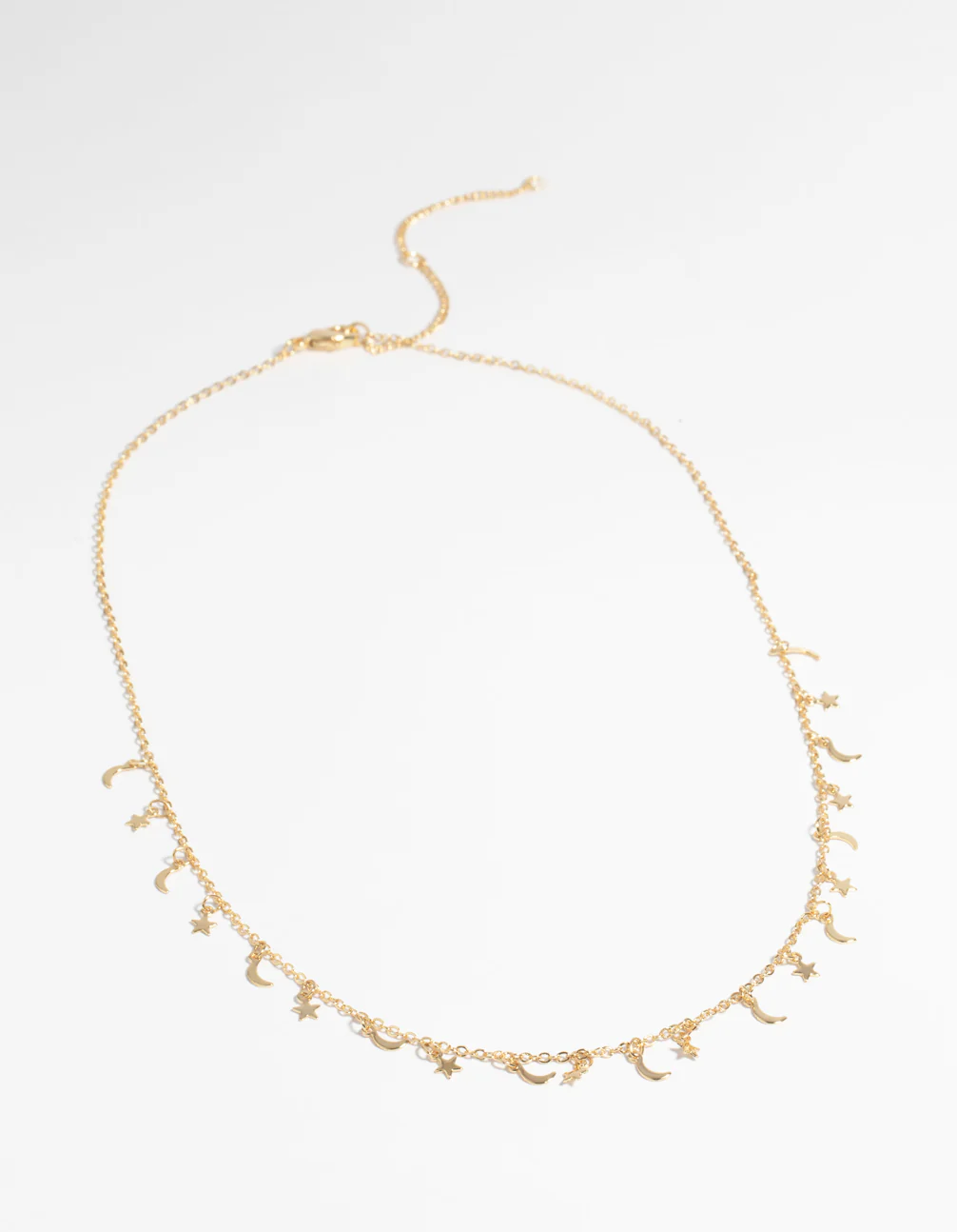 Gold Plated Star & Moon Necklace - Image 2